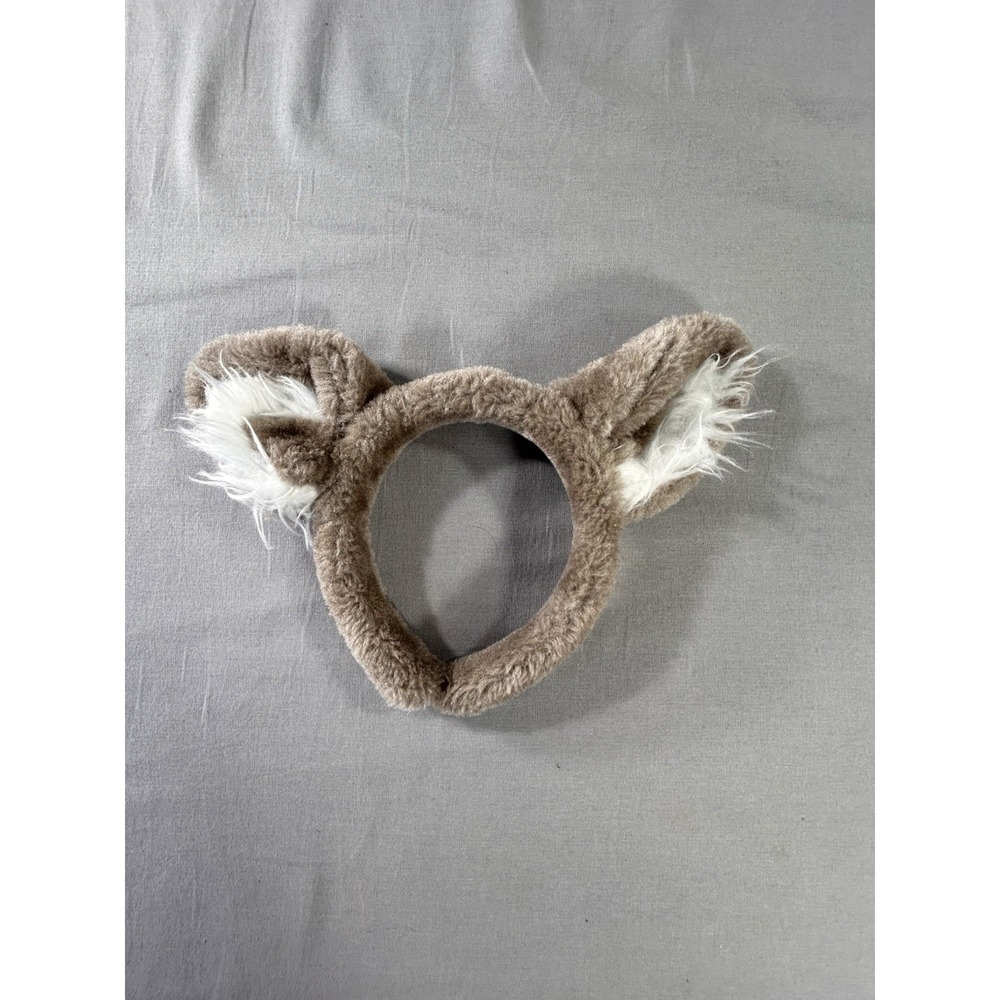 Great Wolf Lodge headband Wolf Ears Plush Brown Souvenir